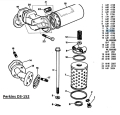 AJR4135 - Engine oil filter (element perkins)